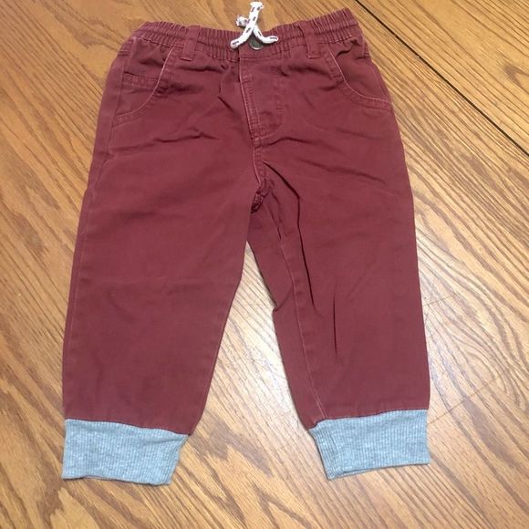 6/$20 Genuine Kids from Osh Kosh red rust jogger pants size 18 months - Picture 1 of 2
